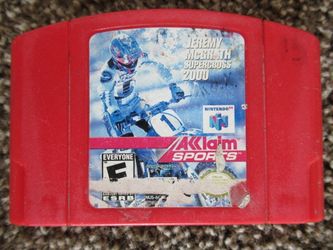 Nintendo 64 Jeremy McGrath 2000 Motocross Game 