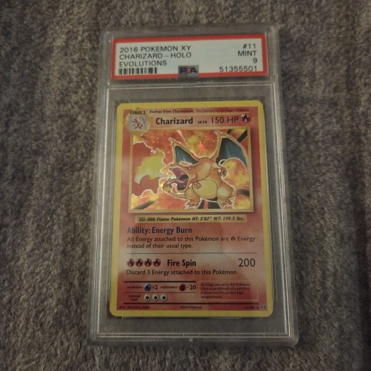 Pokemon Charizard Holo Xy Evolutions Psa 9