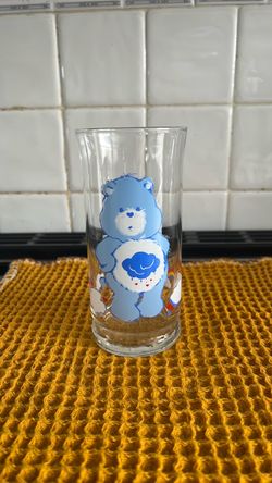 Care Bears Grumpy Bear Vintage Glass Tumbler