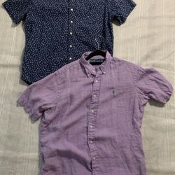 Ralph Lauren Men’s Size L Button Down Short Sleeve Shirt.