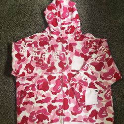 Bape Full Zip ABC Pink Camo