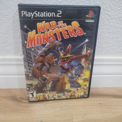 PLAYSTATION 2 WAR OF THE MONSTERS CIB WITH CASE AND MANUALS INCLUDED 