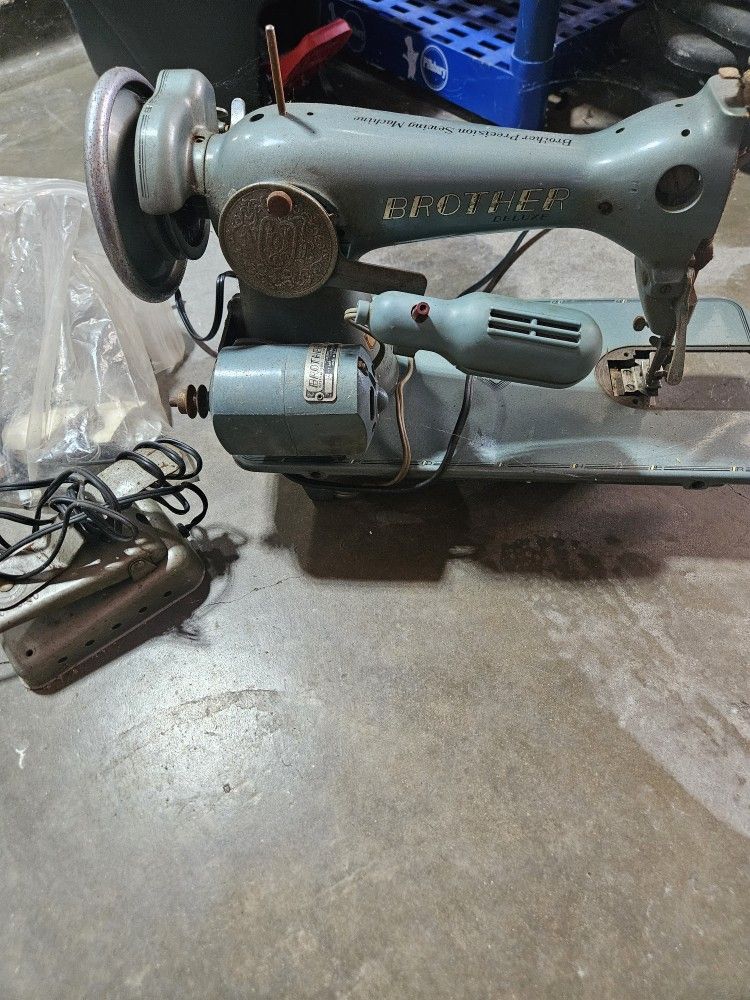 Vintage 50s Brother Precision Sewing Machine with Pedal