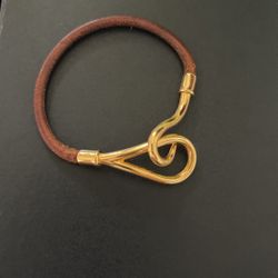 H. Leather Bangle