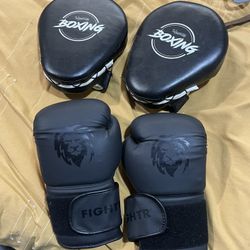 Boxing Gloves + Pads 
