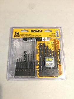 Dewalt 14pc black oxide bit set !!!! Pick up only !!!!! New !!!!