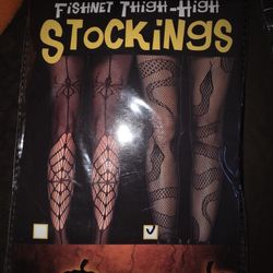 Halloween Fishnet Stockings  Hosery One Size New Nwt Read Details  2 Available  Price For Each