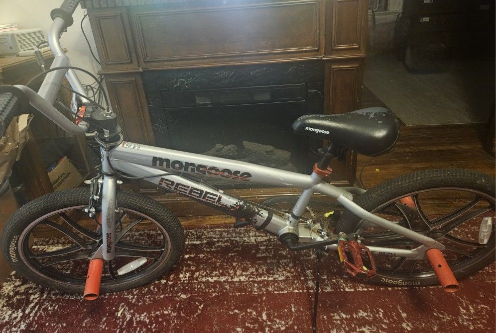 Red Black Custom Mongoose Rebel 20 Freestyle BMX Bike