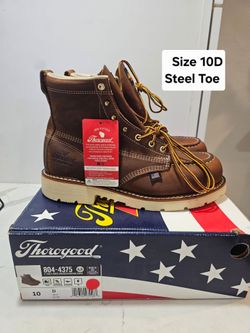 Thorogood (contact info removed) Steel Toe Work Boots Size 10D