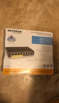 Netgear business 8 port plus switch Ethernet smart 4 port