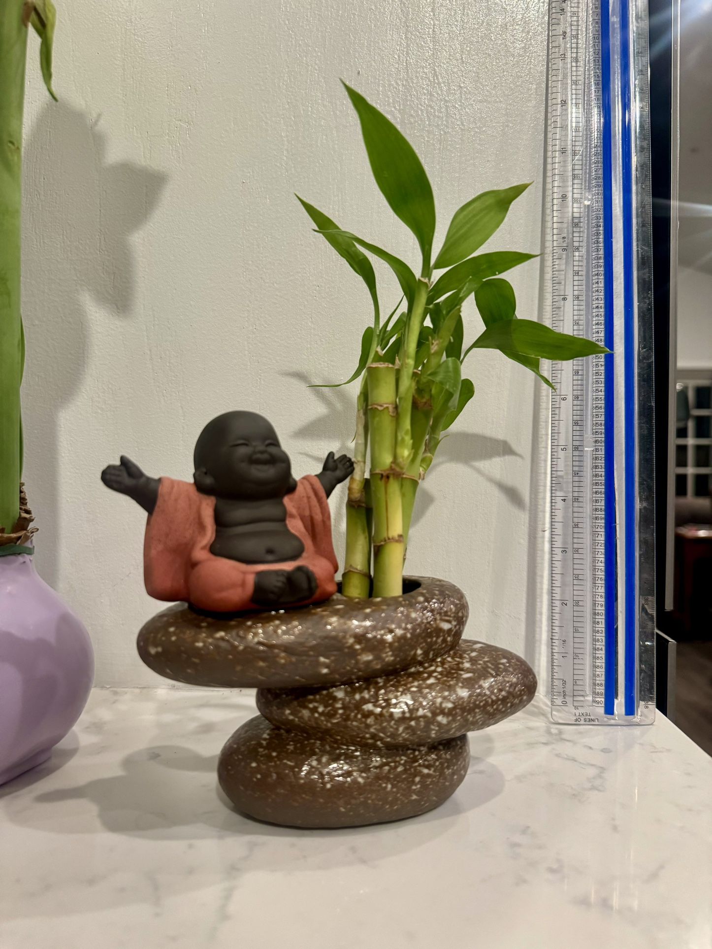 ☯️ Zen Decor: 🪴 Happy Zen Monk Planter/Vase