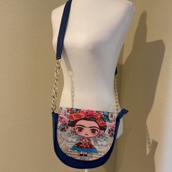 Frida Cartoon Crossbody Purse