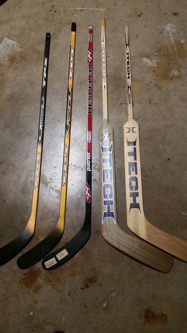 Left handed junior/intermediate Hockey sticks for