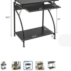 Metal Frame NEW DESK.  (Missing Bottom Shelf 