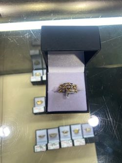Two Tone Gold Ring 10k