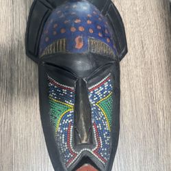 African Wood Mask 