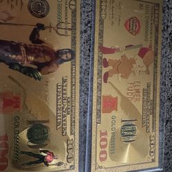 Gold Foil Looney Tunes & DC Bill
