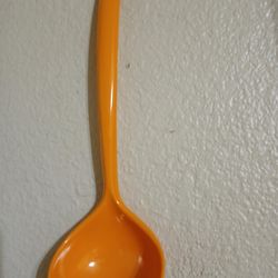 BRAND NEW ORANGE PLASTIC LADLE 