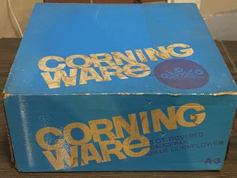 Corning Ware Blue Cornflower A-3 Seal Box
