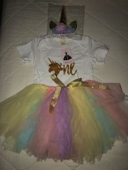 1 year old Unicorn Birthday Set