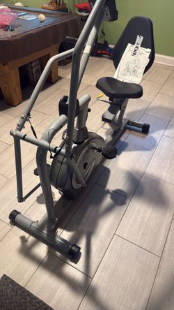 Sunny health and fitness cross training, magnetic, recumbent bike