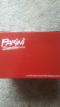 PARINI DUTCH OVEN WITH STEAMER AND LID