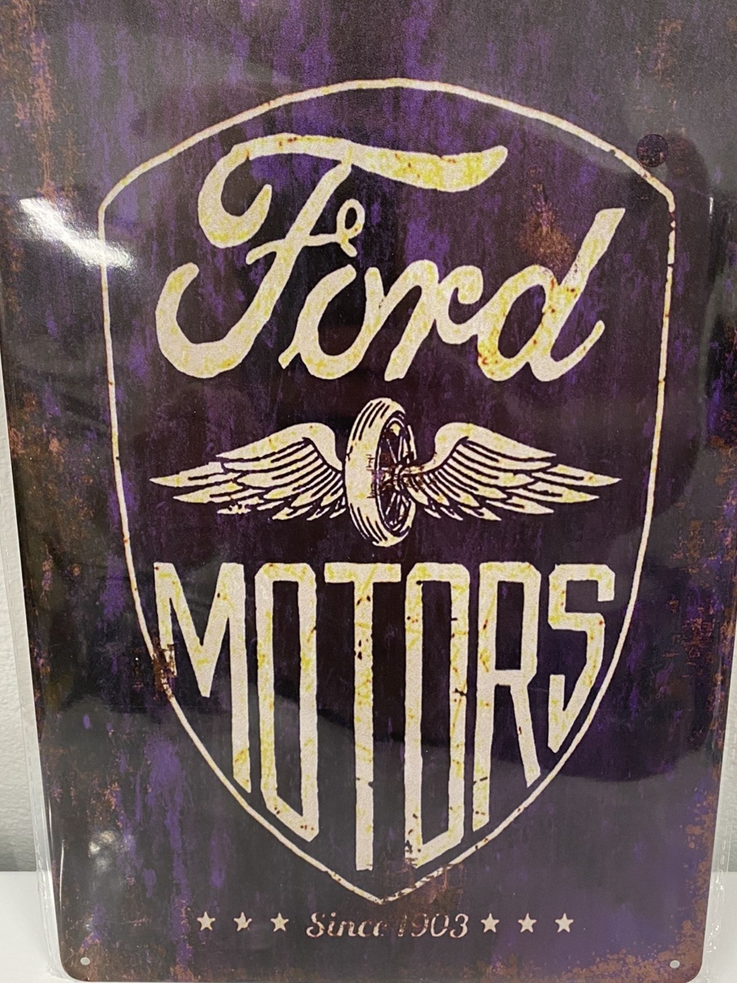 Ford Vintage Antique Collectible Tin Metal Sign Wall Decor