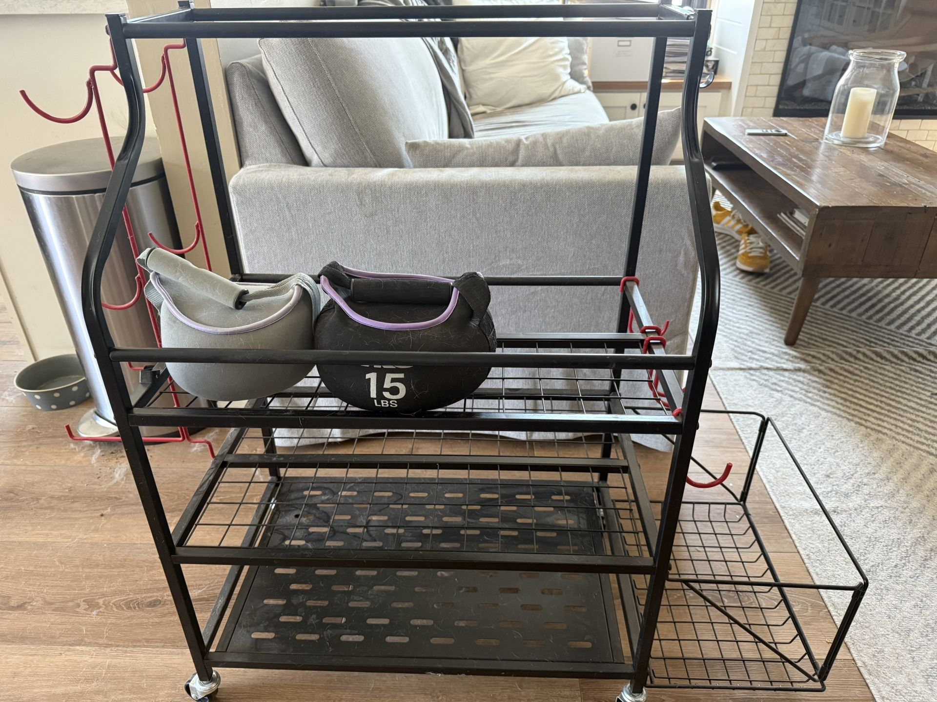 Gym Cart for Weights/Yoga