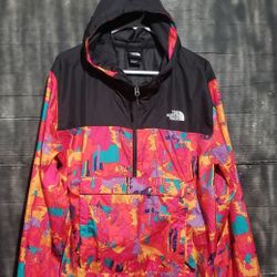 The North Face Abstract  Fanorak windbreaker pullover jacket .ens size XL 