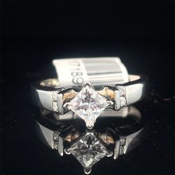950 Platinum Diamond Ring 6.70g .56CTW H VS Size 5-1/2 171895