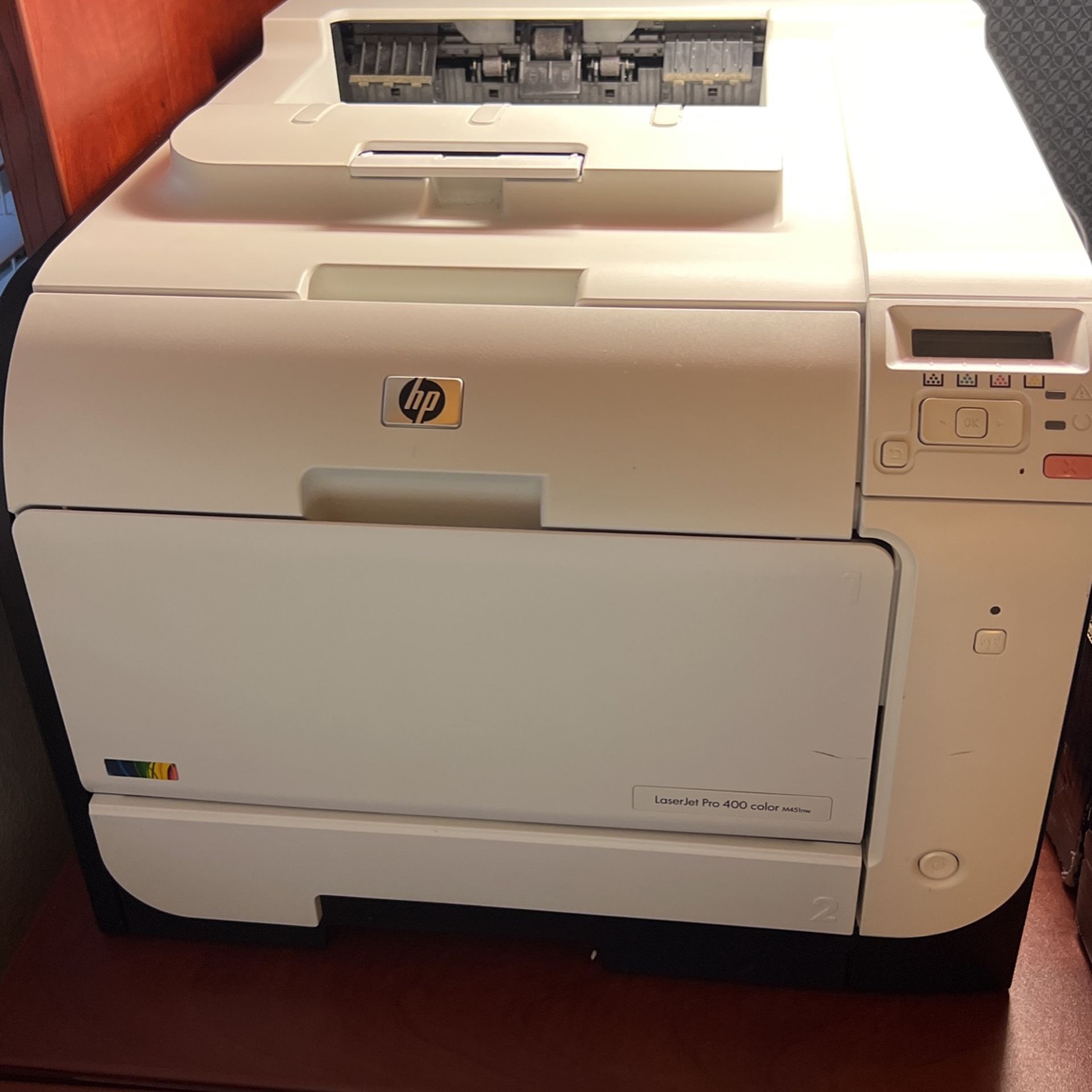Hp Laser Jet Color Printer With 8 Original Cartridges