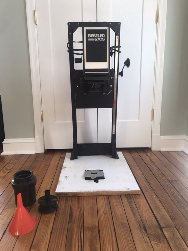 Beseler 67CS darkroom enlarger and accessories