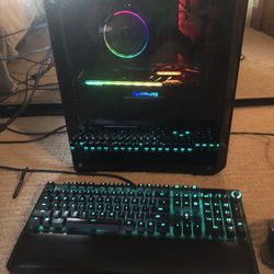 High End Gaming PC with Mouse, Mechanical Keyboard, and Monitor