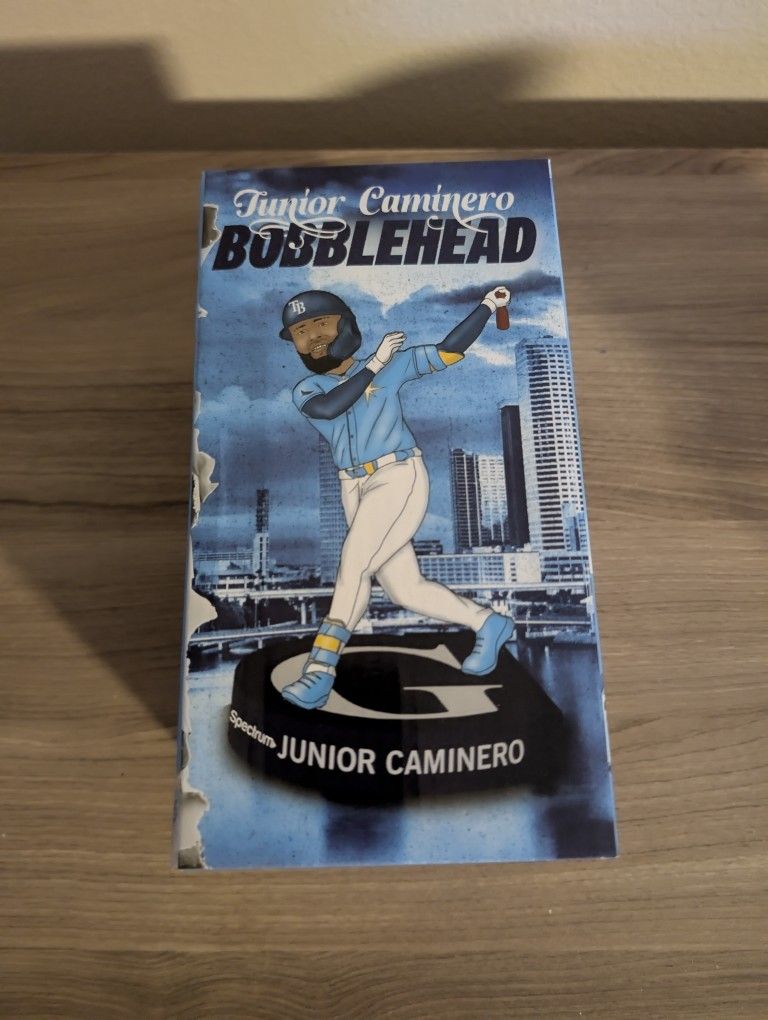 Tampa Bay Rays Junior Caminero Collectible Bobblehead