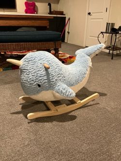 Narwhal Rocking Chair Soft Landing Sit-in BABY Rocker