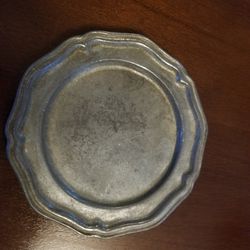 Vintage Crown-Castle Ltd pewter plate