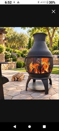 Fire pit wood burning perfect for patio furniture outdoor wood burning fire pit brand new in the box 🆕☑️🚛