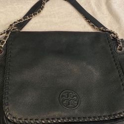 Tory Burch Black Leather Shoulder Bag Crossbody