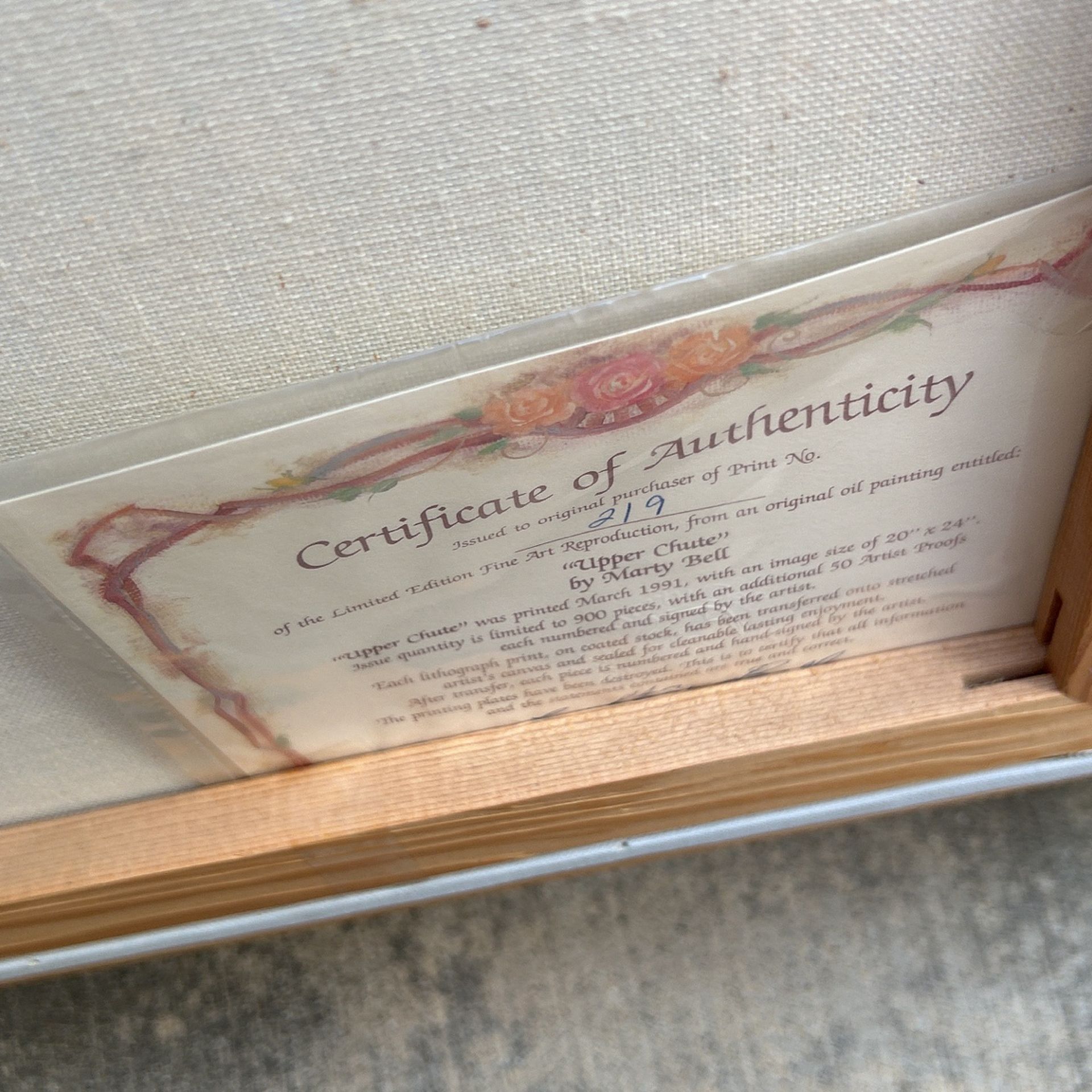 “Upper Chute” by Marty Bell Paintings