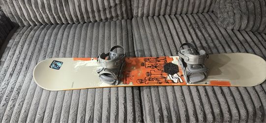 Snowboard with Bindings