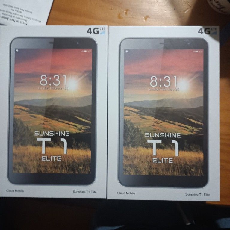 Brand new ! Sunshine T1 Elite tablets