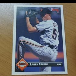 Larry Carter baseball card giants sports trading