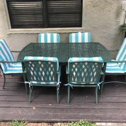 Hampton Bay 6-chair outdoor patio dining set