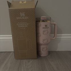 Pink and Gold Hello Kitty 40 Oz Stanley Cup