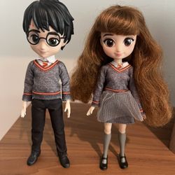 Harry Potter And Herminione Granger 8” Dolls From Wizarding World Collection By Spin Master
