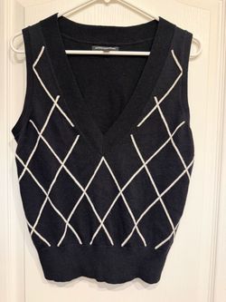Express Argyle Knit Sweater Vest