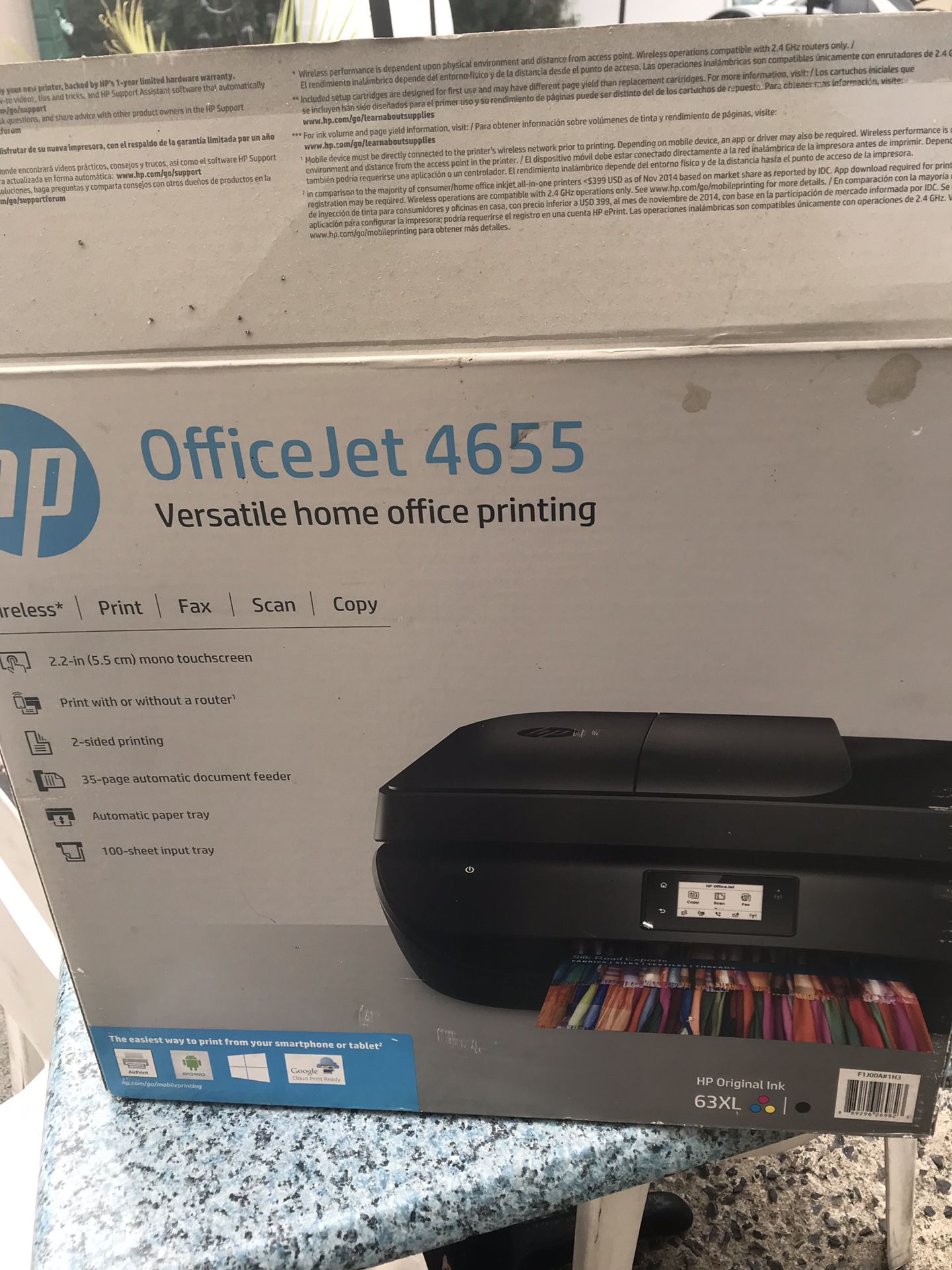 USED HP OFFICEJET ALL IN ONE 4655