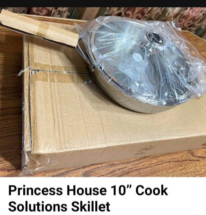 Princess House Healthy Cook-Solutions Cookware 10" Skillet 5838 - New In Box
