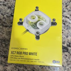Corsair Xc7 RGB pro White Water Cooling Block. 