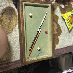 Vintage 1960s Pool Table Jewelry Box 